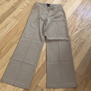 The Limited Khaki / Tan Slimming Wide Leg Pants - Size 4